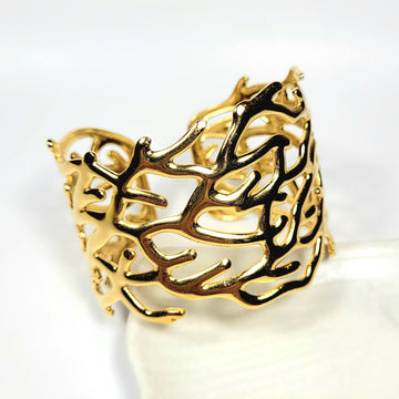 Aukso spalvos standi šakų motyvo apyrankė