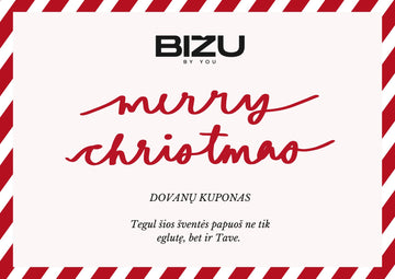BIŽU by YOU Kalėdinis Dovanų Kuponas Limituotas dizainas