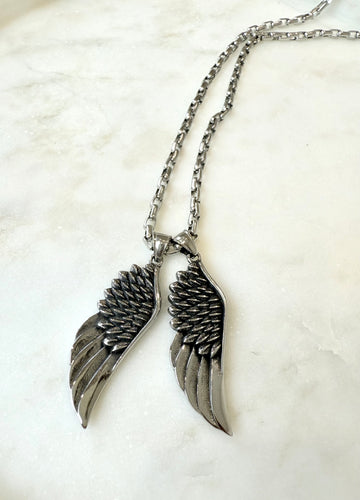 Grandinėlė su 2 plunksnomis